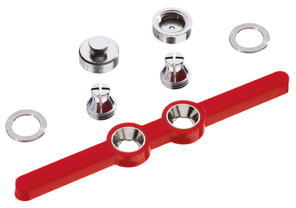 M3 Anker-System, resi., blau/NEM Doppelstegöse M3 Anker-System, resi., blau/NEM Doppelstegöse